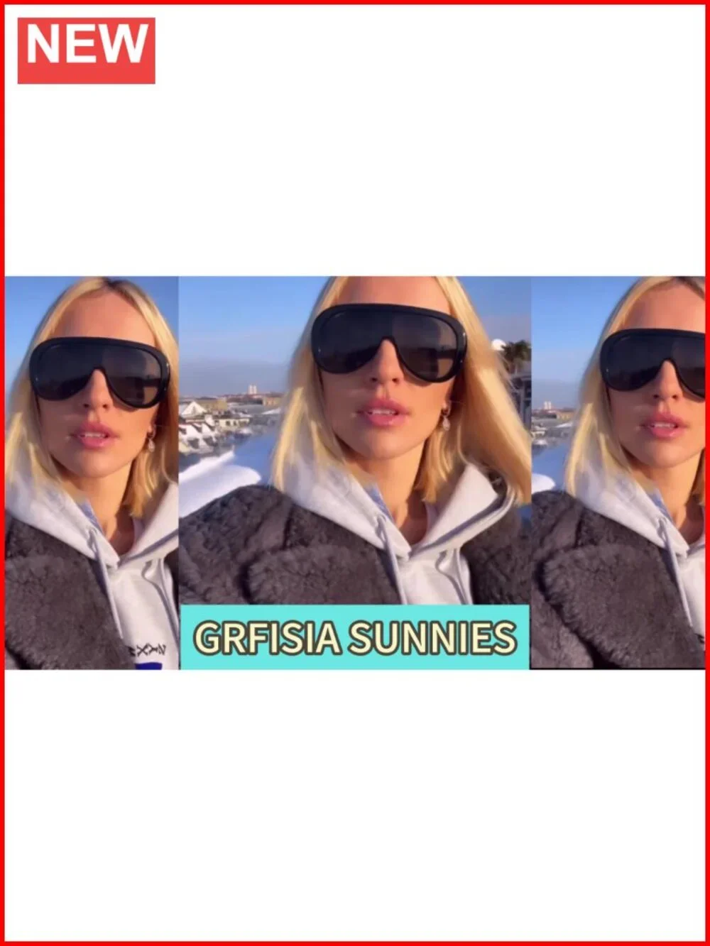 Oversized Shield Sunglasses Retro Thick Aviator UV400 Protection for Driving